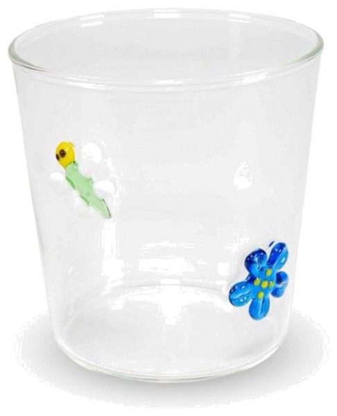 Glas aus Borosilikat 250 ml, Dekor Libelle