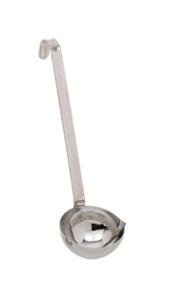 Kleiner Schöpflöffel D:6cm 5cl mit Ausgiesser Stiel 15.5cm