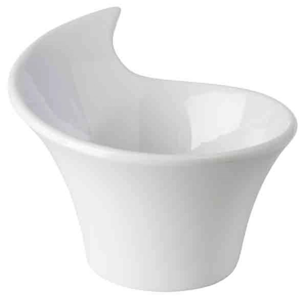 Schale MINI 8,5x7cm, H6cm weiss