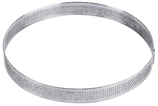 Tortenbodenring, rund, perforiert, 18x2 cm