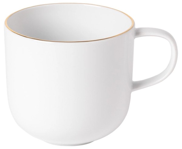 Resonance Becher Goldrand 12.9x9.6 H9.1cm 41cl weissgold