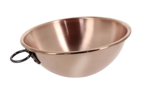 Schlagschüssel aus Kupfer D:26cm mit Ring-Griff