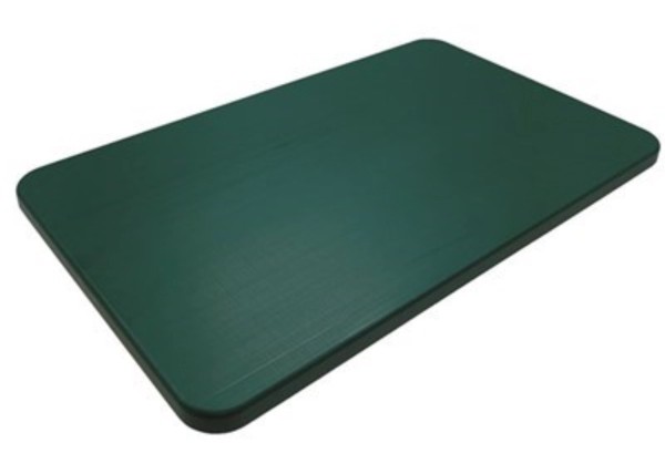 Schneidebrett GN 1/1 H3cm grün ohne Saftrille