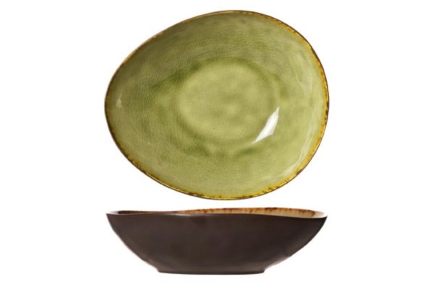 Mossa Schüssel oval, 19.5x16.5x5cm