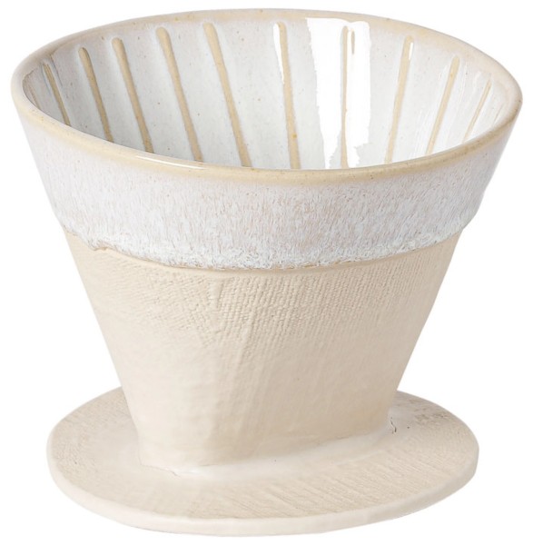 Nótos Kaffeefilter 12x11.8cm H9.9cm weiss/sand