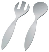 Salatbesteck Biopolymer 30cm silber
