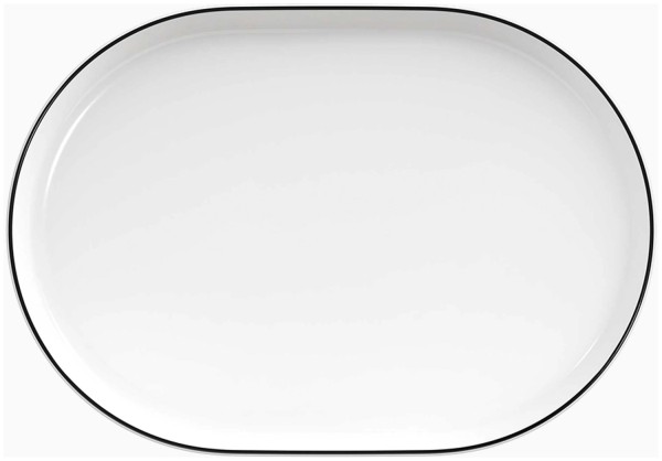 Nordika Platte 34x23cm schwarz