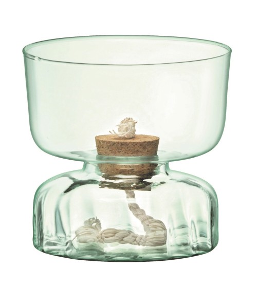 Canopy selbstbewässernder Topf H13cm recycletes Glas