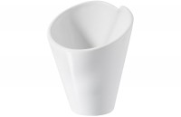 Tüte, Ø 9 cm H 10.5 cm, weiss