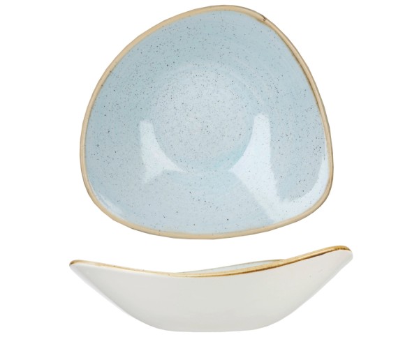 Stonecast Duck Egg Blue Triangel Schüssel 18.5cm