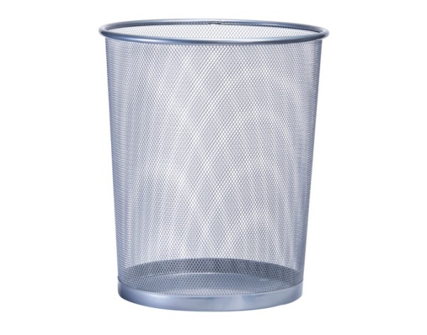 Papierkorb Mesh silber ø29.5cm