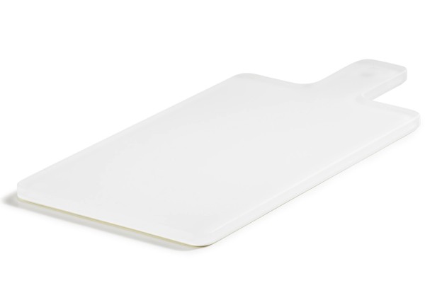 Ice Platte mit Griff 32x15x1cm weiss Nacryl