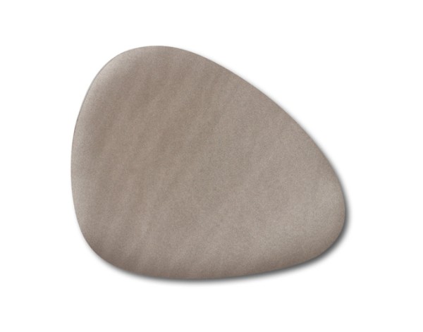 Tischset Kunstleder taupe 42cm