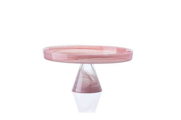 Asos Etagere D28 x h13cm Alabaster weiss und pink