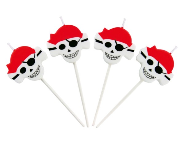 Kerzen Piraten Sticks 4tlg