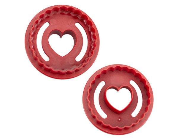 Linzer-Ausstecher Herz ø5.5rot