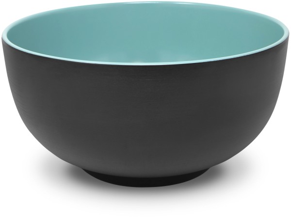Vanity Servierschale D28cm schwarz/aquamarin Melamin