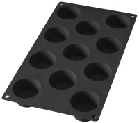 Backform für 11 Muffins D5cm H3cm 50ml Silikon schwarz