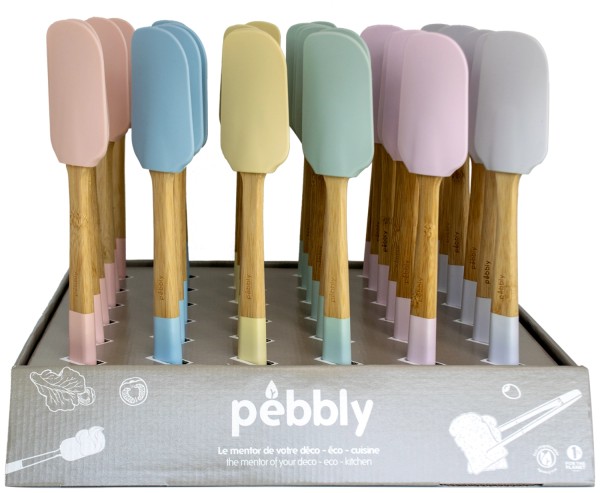 36tlg Display Spachtel Silikon H25cm L34cm B36cm pastel