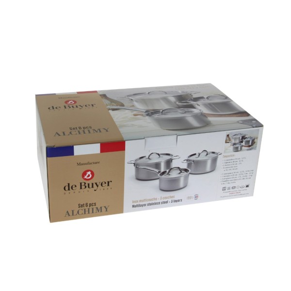 6er Set Kochtöpfe Alchimy 2 Töpfe 16,24cm+Kasserolle 20cm