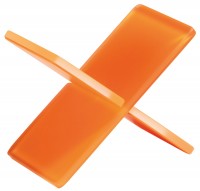 Fuss/Ständer steckbar, 15x15x10 cm, mandarine