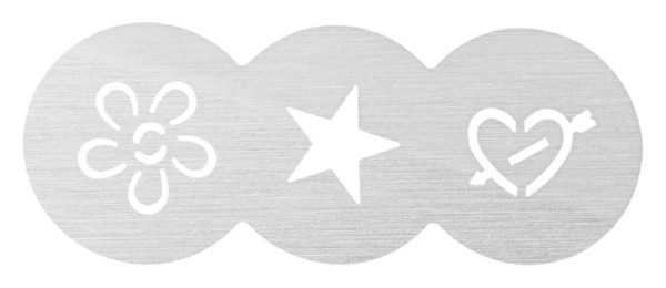 Dekoschablone 3 Motive