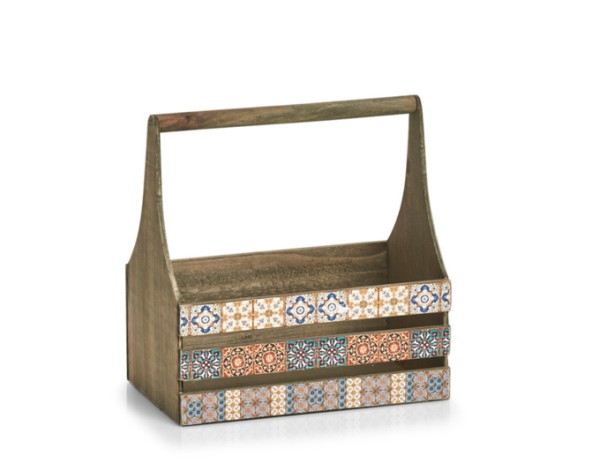 Dekokiste mit Griff Mosaik