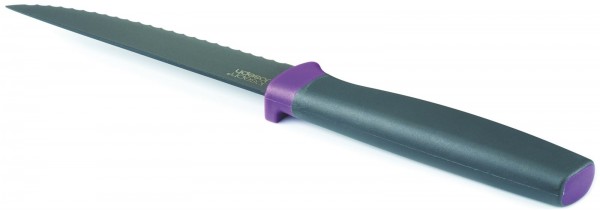 Elevate Wellenschliffmesser, grau/violett 11 cm