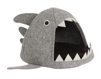 Katzenkorb Hai grau 45cm