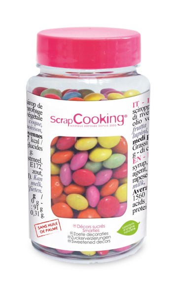 Deko Schoko Perlen bunt 75g