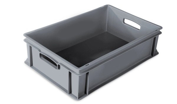 Behälter grau 60x40x17cm Standard Boden u. Wände geschlossen