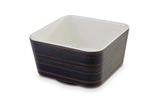Schale Universal 13x13cm H7cm Dekor Eiche dunkel/beige