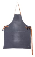 Schürze BBQ washed grey