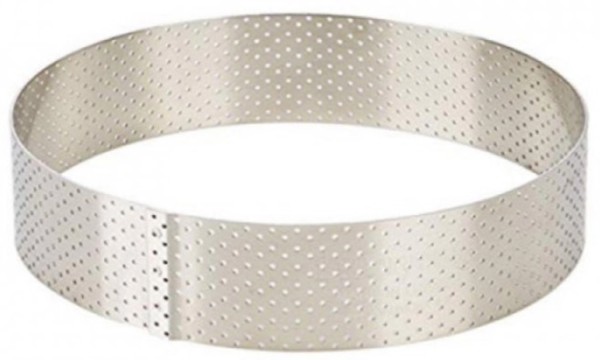 Gelochter Tortenring mit geradem Rand D:15.5 H3.5cm