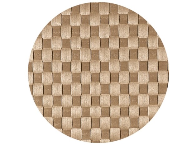 PP-Tischset gewebt, rund, beige, D36 cm