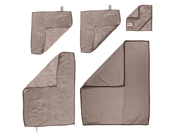 Microfaserset 5-tlg. taupe