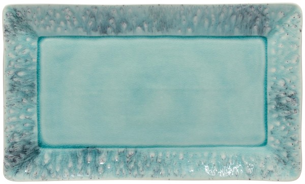 Madeira Platte rechteckig 40.4x24cm 3.4cm blau