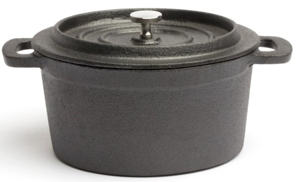 Kasserolle Mini Gusseisen rund D: 14cm H: 11cm