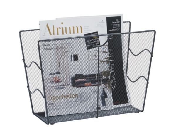 Zeitungsständer Mesh anth.39cm
