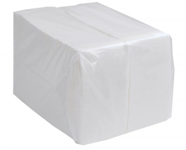 2'000 Stk. Servietten weiss 33x33cm 2-lagig 1/8 Falz