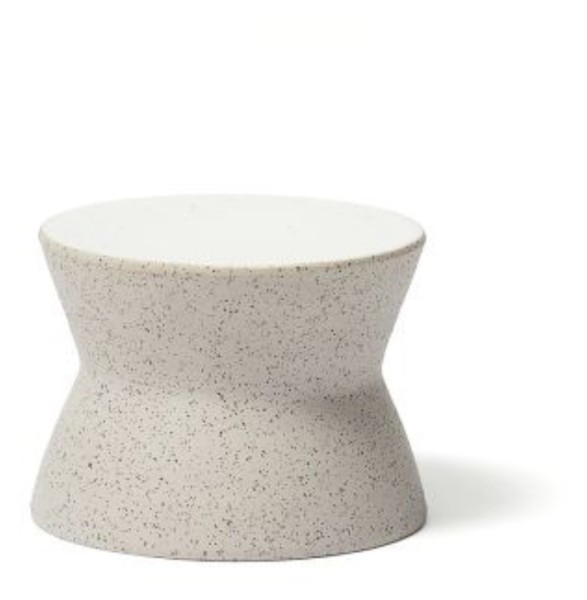 Dolmen Sockel D9.5cm H7cm weiss