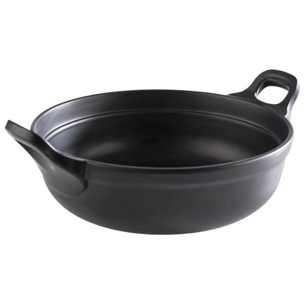 Schale PADELLA D21cmH9cm Melamin schwarz