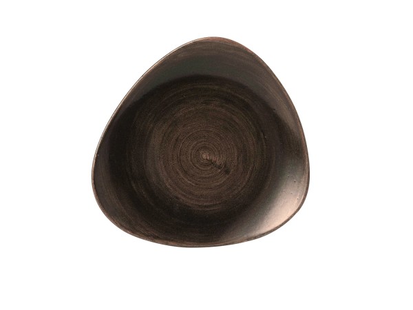 Stonecast Patina Iron Black Triangel Teller flach 26.5cm