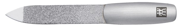 Saphir-Nagelfeile, Edelstahl, mattiert, 90mm