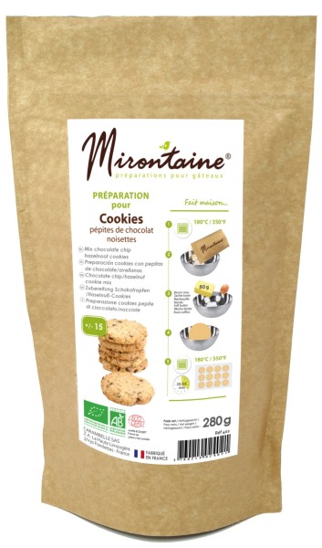 BIO Chocolate Chip-Haselnuss Keks 280g