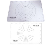Silikonbackmatte 60x40cm mit konzentrischen Ringen