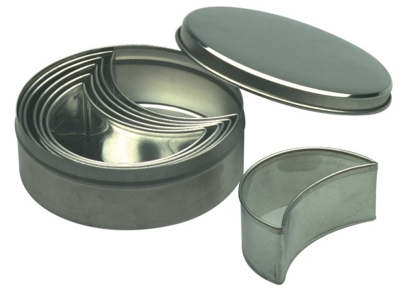 Teigausstecher Set 6tlg Halbmond