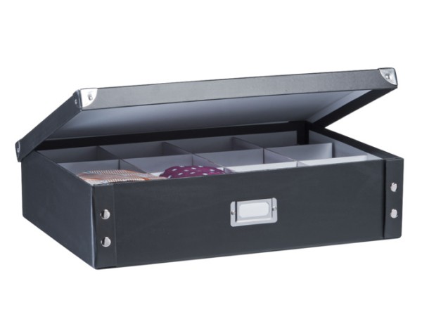 Krawatten u. Gürtelbox schwarz