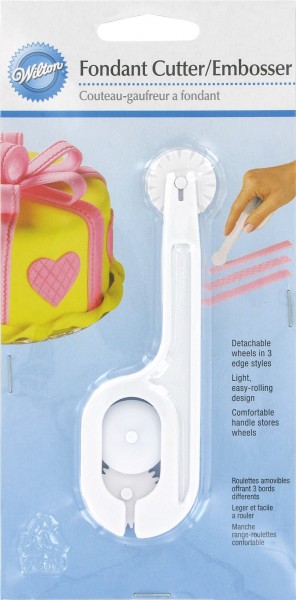 Fondant Cutter-/Prägungstools 3Stk. (gerade/gewellt/gezahnt)