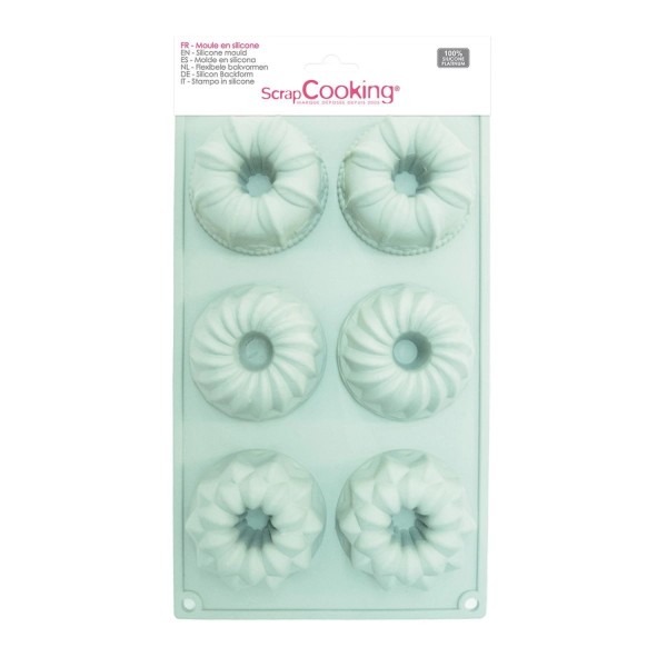 6er Silikonform Gugelhupf